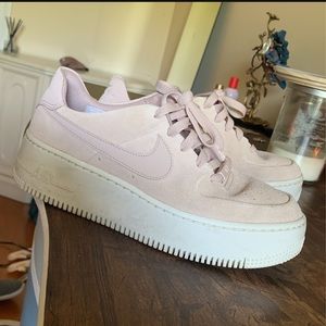 Platform Nike Air Force Ones